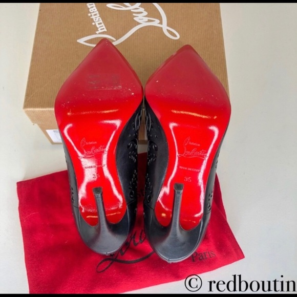 ❣️SOLD Louboutin Mandolina Laser Cut Booties 35 - Picture 7 of 7